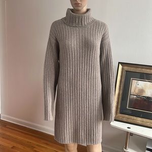 ABERCROMBIE & FITCH Easy-fitting Turtleneck Sweater Dress Long sleeve Mini (S)